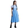 LVLING Womens Oz Dorothy Costume Blue Checked Dress With Hair Bows (Medium) view 1
