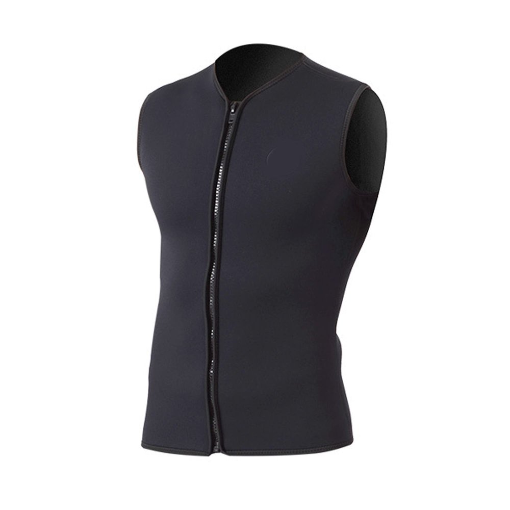 bestgift Wetsuit Diving Thermal Undershirt 3mm Diving Suit Wetsuit Sleeveless Men and Women Diving Undershirt Black 3mm L