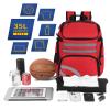 TRAILKICKER Basketball Bag Backpack with Ball Holder Multi-Sport Backpack for Soccer Volleyball Football Baseball Helmet (TK2-Red, Large) view 2
