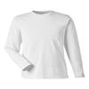 Harriton Unisex Charge Snag and Soil Protect Long-Sleeve T-Shirt White view 1