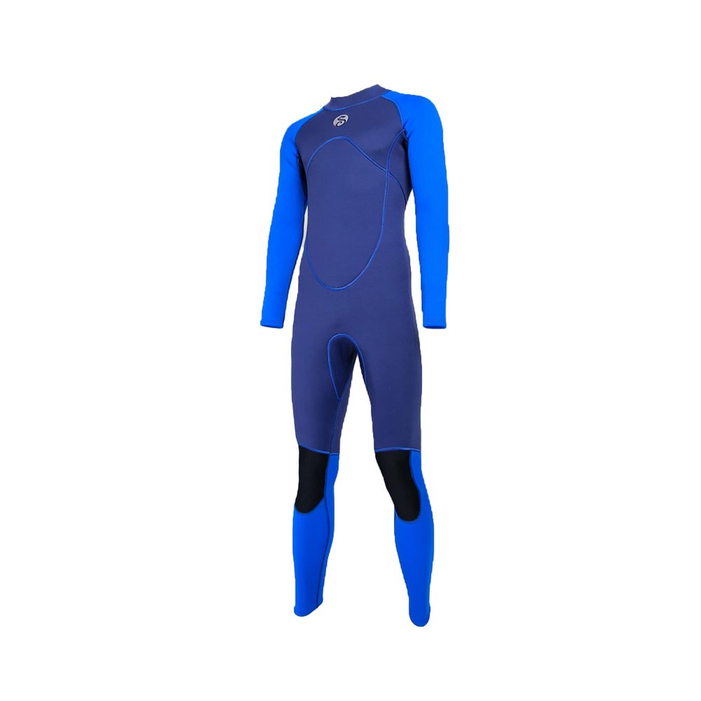 Jueshanzj Men's one-Piece Warm Snorkel Suit 3mm Diving Wetsuit Swimsuit Long-Sleeved Long Pants Blue 3mm 3XL