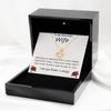 Heart Knot Gold Necklace Luxury Box Valentines Day Gift for Wife, to My Beautiful Wife Necklace for Women, Soulmate Jewelry, to My Wife Necklace Fr view 2