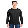 Harriton Unisex Charge Snag and Soil Protect Long-Sleeve T-Shirt Black view 1