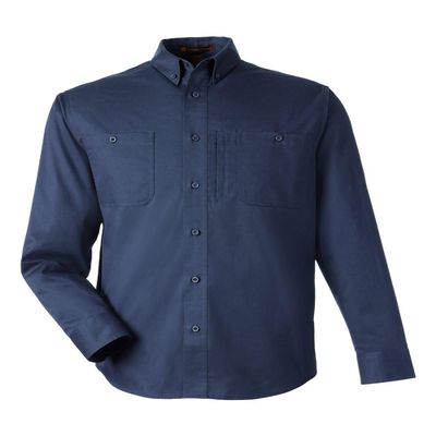 Harriton Men's Advantage IL Long-Sleeve Workshirt Dark Navy