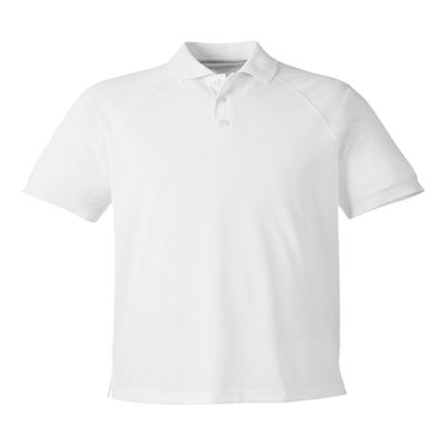 Harriton Men's Charge Snag and Soil Protect Polo White