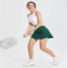 baleaf Pleated Tennis Skirt Skorts Skirts for Woman High Waisted Lightweight Athletic Golf Workout with Shorts Pockets Green Large view 3
