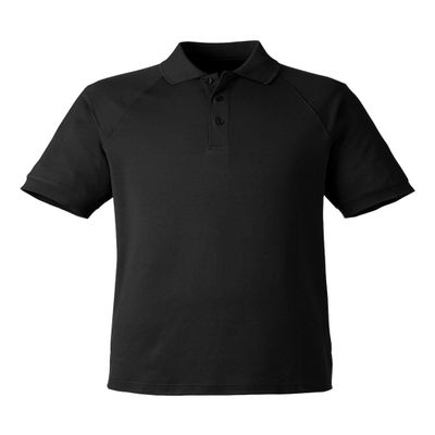 Harriton Men's Charge Snag and Soil Protect Polo Black