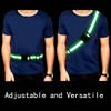 Cicilin Reflective Belt 2 Pcs PT Belt Reflective Running Gear for Men and Women Elastic Reflective Sash Perfect for Running Cycling Walking Marathon Military Black 4cm view 2