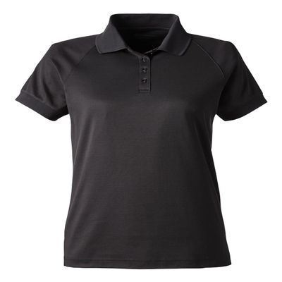 Harriton Ladies' Charge Snag and Soil Protect Polo Black