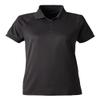Harriton Ladies' Charge Snag and Soil Protect Polo Black view 1