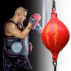 lamphle Muay Thai Speed Bag, Boxing Reflex-Ball Inflatable Boxing Ball, Pro Speed Punching Ball, Double Ended Speed Bags for Boxing Black view 2