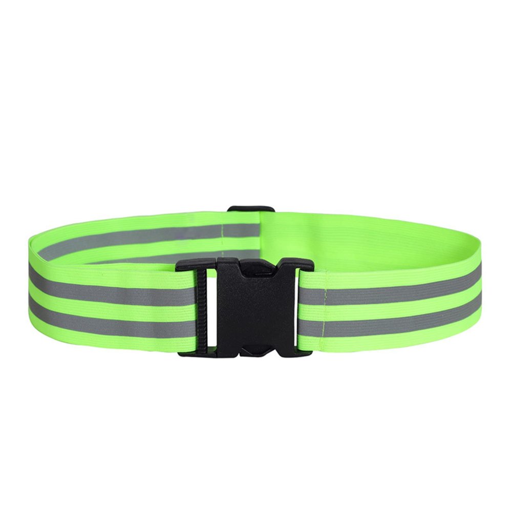 Reflective Belt 2 Pcs PT Belt Reflective Running Gear for Men and Women Elastic Reflective Sash Perfect for Running Cycling Walking Marathon Military Fluorescent Green 5cm