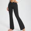 tuduoms Women's Bootcut Yoga Pants Workout High Waist Flare Yoga Leggings Sunflower Print Wide Leg Pants Lounge Bell Bottom Dress Pants Tummy Control Leggings view 2