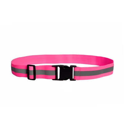Reflective Belt 2 Pcs PT Belt Reflective Running Gear for Men and Women Elastic Reflective Sash Perfect for Running Cycling Walking Marathon Military Pink 4cm