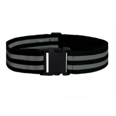 Reflective Belt 2 Pcs PT Belt Reflective Running Gear for Men and Women Elastic Reflective Sash Perfect for Running Cycling Walking Marathon Military Black 5cm