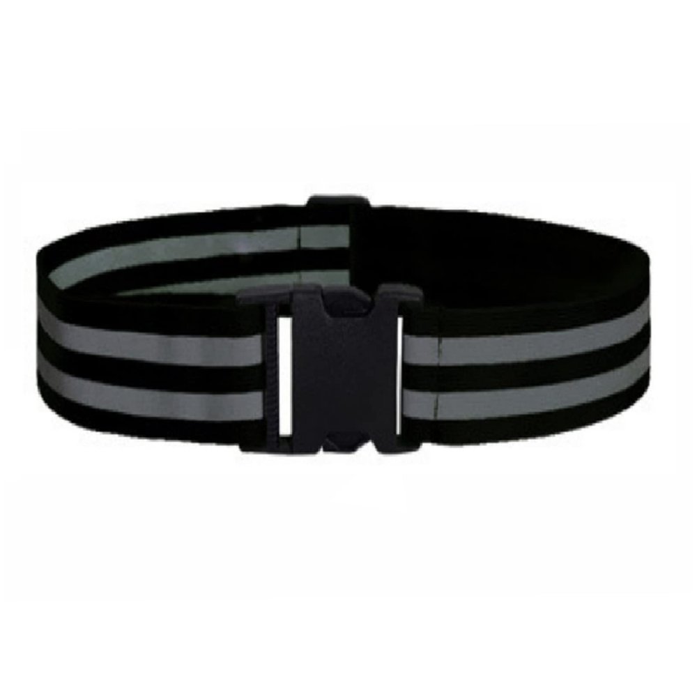 Reflective Belt 2 Pcs PT Belt Reflective Running Gear for Men and Women Elastic Reflective Sash Perfect for Running Cycling Walking Marathon Military Black 5cm