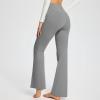 tuduoms Women's Bootcut Yoga Pants Workout High Waist Flare Yoga Leggings Sunflower Print Wide Leg Pants Lounge Bell Bottom Dress Pants Tummy Control Leggings view 2
