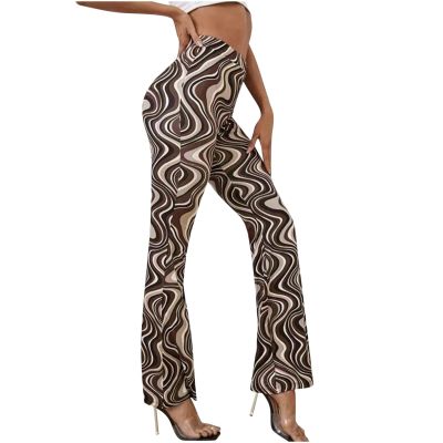 tuduoms Women's Bootcut Yoga Pants Workout High Waist Flare Yoga Leggings Sunflower Print Wide Leg Pants Lounge Bell Bottom Dress Pants Tummy Control Leggings