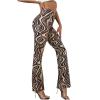 tuduoms Women's Bootcut Yoga Pants Workout High Waist Flare Yoga Leggings Sunflower Print Wide Leg Pants Lounge Bell Bottom Dress Pants Tummy Control Leggings view 1