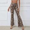 tuduoms Women's Bootcut Yoga Pants Workout High Waist Flare Yoga Leggings Sunflower Print Wide Leg Pants Lounge Bell Bottom Dress Pants Tummy Control Leggings view 3