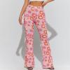 tuduoms Women's Bootcut Yoga Pants Workout High Waist Flare Yoga Leggings Sunflower Print Wide Leg Pants Lounge Bell Bottom Dress Pants Tummy Control Leggings view 2