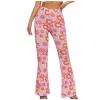 tuduoms Women's Bootcut Yoga Pants Workout High Waist Flare Yoga Leggings Sunflower Print Wide Leg Pants Lounge Bell Bottom Dress Pants Tummy Control Leggings view 1