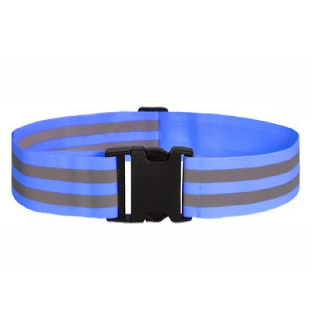 Cicilin Reflective Belt 2 Pcs PT Belt Reflective Running Gear for Men and Women Elastic Reflective Sash Perfect for Running Cycling Walking Marathon Military Blue 5cm