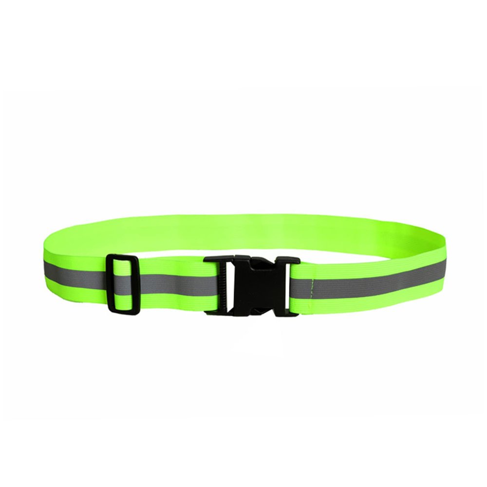 Reflective Belt 2 Pcs PT Belt Reflective Running Gear for Men and Women Elastic Reflective Sash Perfect for Running Cycling Walking Marathon Military Fluorescent Green 4cm