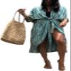 Kimono Cover Up Swimwear for Women Trendy 2023 Summer Batwing Sleeve Open Front Swimsuit Cardigan Coverups Maxi Bohemian Tie Dye Bathing Suit view 1