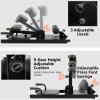 SPORFIT Sissy Squat Machine 8 in 1, Multifunctional Squat Machine Home Gym Equipment for Leg Strength Training, Sit-Up, Push-Up & Plank, Black view 2