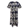 Party Dress For Women,Black Dress Short Sleeve Black Evening Dresses For Women Short Sleeve Homecoming Women's Summer Casual Fashion O-Neck Short Sleeve Print Pullover Loose Dress (Blue,Large) view 1