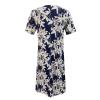 Party Dress For Women,Black Dress Short Sleeve Black Evening Dresses For Women Short Sleeve Homecoming Women's Summer Casual Fashion O-Neck Short Sleeve Print Pullover Loose Dress (Blue,Large) view 2