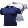 Men's Compression Shirts Short Sleeve Workout T Shirt Cool Dry Athletic Undershirts Gym Yoga Base Layers Running Tops view 1