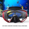 Adult Pano 3 Window Scuba Diving Mask, Tempered Glass Snorkel Mask Anti-Fog Swim Mask No Leakage Swim Goggles with Nose Cover Snorkeling Gear for Snorkeling, Freediving, Swimming (Gradient Orange) view 2
