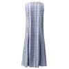 Sequin Dress for Women,Cute Dresses for Women Plaid Dresses for Women Summer Dress Beach Women Casual Summer Stripe Button V Neck Sleeveless Pocket Holiday Dress Floral Sundress (Blue,Large) view 4