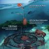 QualyQualy Crab Ring Trap Bait with Fishing Buoy Marker Floats Heavy Duty Net with 36 Tarred Braided Twine Fishing Crabbing Net for Board, Kayak, Dock and Pier 29" X 18" X 16.5" view 3