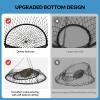 QualyQualy Crab Ring Trap Bait with Fishing Buoy Marker Floats Heavy Duty Net with 36 Tarred Braided Twine Fishing Crabbing Net for Board, Kayak, Dock and Pier 29" X 18" X 16.5" view 4