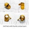 ASAki Mongolian Leather Archery Thumb Ring,Handmade,Adjustable Tightness,Suitable for Traditional Bows up to 60 lbs,Made of Leather and Resin. (M/Thick) view 3