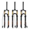 BOLANY 26/27.5/29inch Bike Suspension Fork 120mm Travel 28.6mm (1-1/8inch)*220mm Thread-Less Straight Steerer 9mm QR*100mm Spacing Disc Brake Version MTB Air Forks view 1