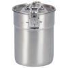1L Camping Cooking Pot with Foldable Handle Lid, Outdoor Coffee Maker Cup, Stainless Steel Camping Cup, Campfires Coffee Mug for Hiking Outdoor Cooking, Outdoor Coffee Maker Cup Cooking Pot Camping C view 1