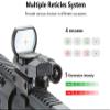 Lancer Tactical 1X22X33 Reflex Sight Red Dot Sight Red Green 4 Reticle Optics with Green Laser for 20mm Rail view 2