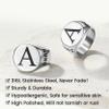KeyStyle Stainless Steel Custom Signet Rings for Men, Personalized Classical Thumb Ring Simple Pinky Biker Ring For Rapper, Size 11 view 4