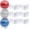 Hoteam 6 Pcs Exercise Ball Holder Yoga Exercise Stand Stability Storage Stackers Clear Plastic Holder for Different Size Stability Yoga Balls Storage Display view 1