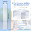 Hoteam 6 Pcs Exercise Ball Holder Yoga Exercise Stand Stability Storage Stackers Clear Plastic Holder for Different Size Stability Yoga Balls Storage Display view 2