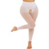 YiZYiF Women's Shimmery Oil 30 Denier Semi Opaque Tights Footless Pantyhose Sheer Stockings Type A White One Size view 3