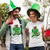 lepni.me Personalized St Patricks Day T-Shirt Custom Saint Paddys Gift Shamrock Photo Patty Present for Irish Friends Family (L Burgundy Multi Color) view 2