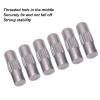 Dilwe Surfboard Fin Screws, 6pcs Universal Anti Fin Plug Screw for Longboard (Stainless Steel view 2