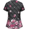 2025 Summer New Cartoon Printed Nursing Scrubs Shirts for Women Frenchie Plus Size Womens Scrub 4x-5x Stretch Cute Prints Scrub Tops with Designs view 2