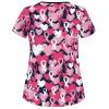 2025 Summer New Cartoon Printed Nursing Scrubs Shirts for Women Frenchie Plus Size Womens Scrub 4x-5x Stretch Cute Prints Scrub Tops with Designs view 2