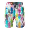 Amextrian Mens Quick Dry Swim Trunks with Mesh Lining,Colourful Pineapple,Summer Surf Long Beach Pants Board Shorts Bathing Suits XL view 1